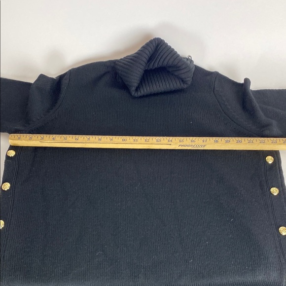 New Tuckernuck Black Sophia Turtleneck Wool / Acrylic Sweater Women’s Size L - Picture 6 of 9